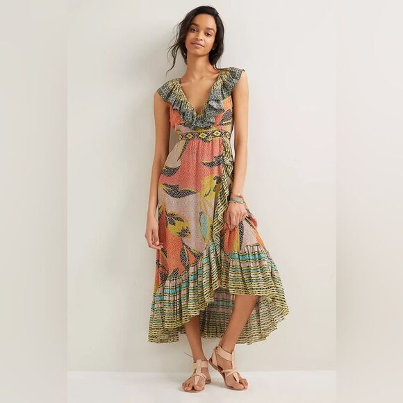 Bhanuni By Jyoti Dresses & Skirts - Anthropologie Bhanuni by Jyoti Ruffled Maxi Dress Women's Large